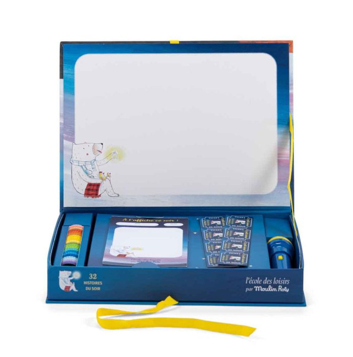 Zestaw kino z projektorem 32 historyjki Szkoła rekreacyjna Moulin Roty