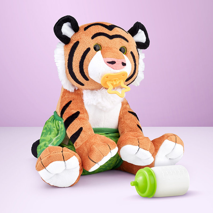 Przytulanka zwierzątko do karmienia Dziecko Tygrysa z butelką Melissa and Doug