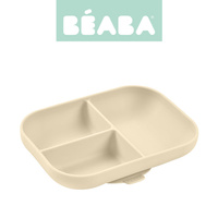 Talerzyk trójdzielny dla dziecka silikonowy z przyssawką Clay Beaba