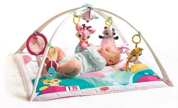 Tiny Love wielofunkcyjna Mata sensoryczna z pałąkami Gimnastyka dla bobasów Mała Księżniczka