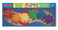 Układanka drewniana z kołami zębatymi Ruchoma gąsienica Melissa & Doug