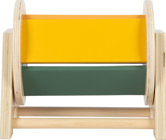 Sensoryczny bęben obrotowy Montessori z drewnianą kulką Small Foot