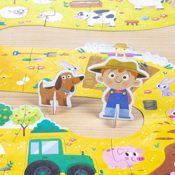 Wielkie puzzle XXL Gospodarstwo i życie na wsi Goula
