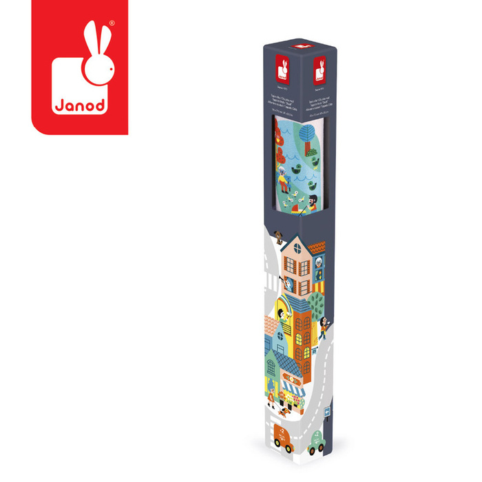 Mata dla dzieci do zabawy z drogą Miasto Cross Roads Janod