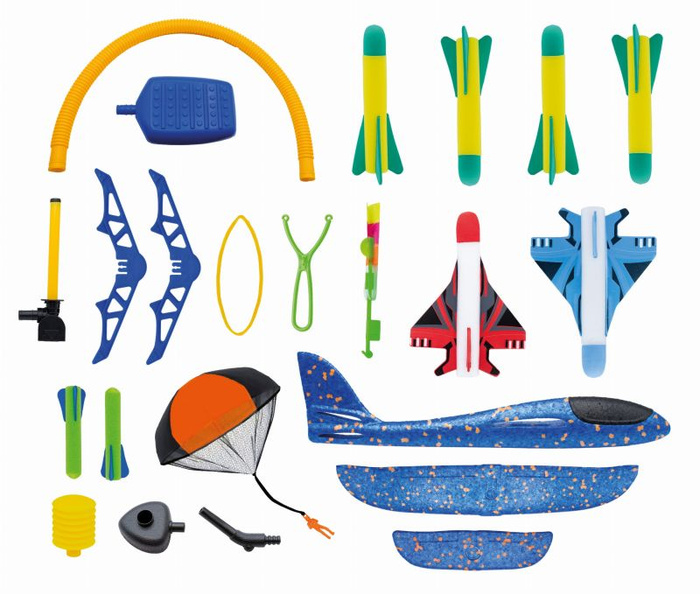 Latająca Nauka Zabawkowe rakiety odrzutowce szybowce spadochrony Buki