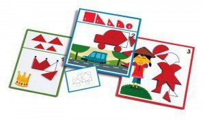 Układanka z geometrycznymi kształtami Eduludo Djeco