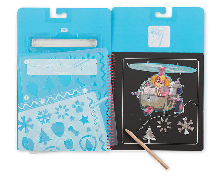Książeczka ze zdrapywankami Psi Patrol Scratch Art Pad – Skye Melissa and Doug