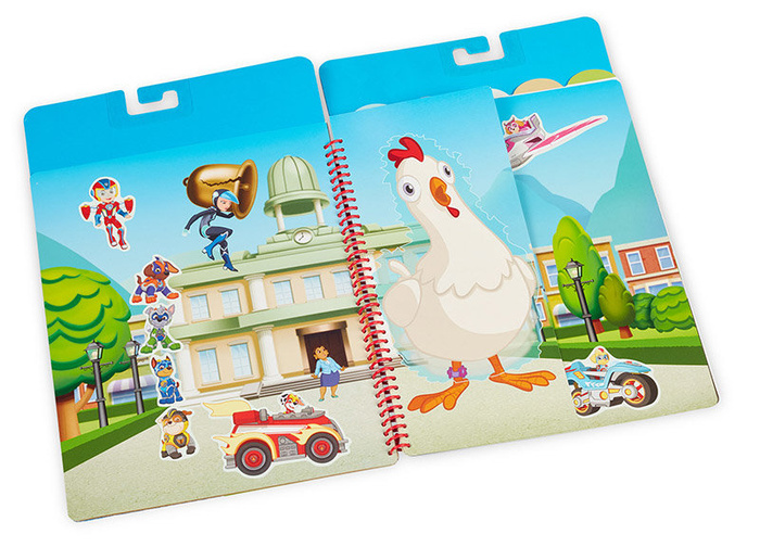Naklejki wielokrotne Psi Patrol Restickable Stickers Flip-Flap Pad – Adventure Bay Melissa & Doug