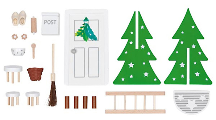 Drzwi Elfa z akcesoriami Goki