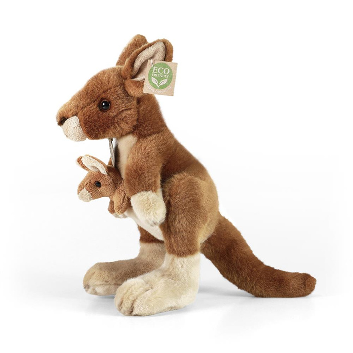 Pluszak dla dzieci kangur z dzieckiem 27 cm Rappa maskotki