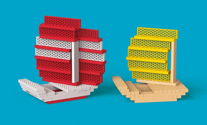 Klocki konstrukcyjne kolorowy Fun Box 200 elementów Bioblo