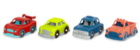 4 autka dla dzieci zestaw z radiowozem Mini Riders Wonder Wheels Battat