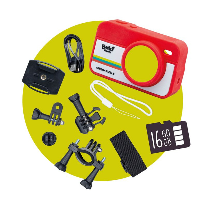 CamPro Aparat 2w1 kamerka do kasku na hulajnogę i rower Buki