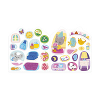 Książeczka do wyklejania z naklejkami Dom Janod