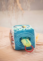 Wielofunkcyjna kostka z gryzakiem i pozytywką 7 odgłosów zwierząt Dżungla Lilliputiens