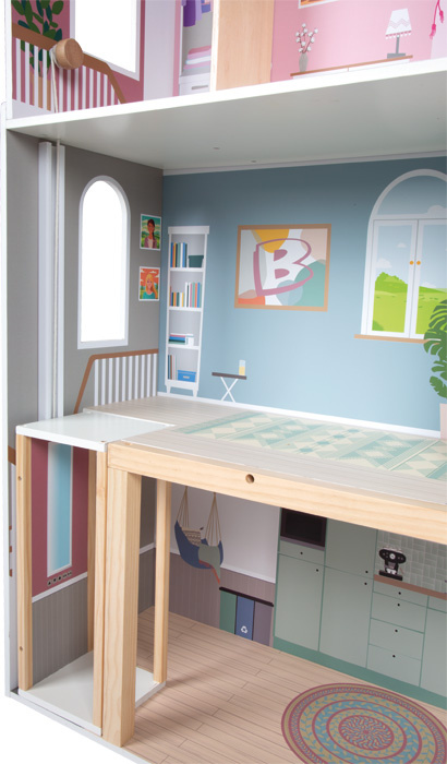 Nowoczesna willa drewniany domek dla lalek Small Foot