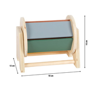 Sensoryczny bęben obrotowy Montessori z drewnianą kulką Small Foot
