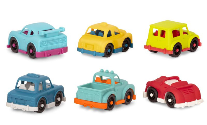 Zestaw samochodzików 6 różnych modeli B.toys Autka dla dzieci