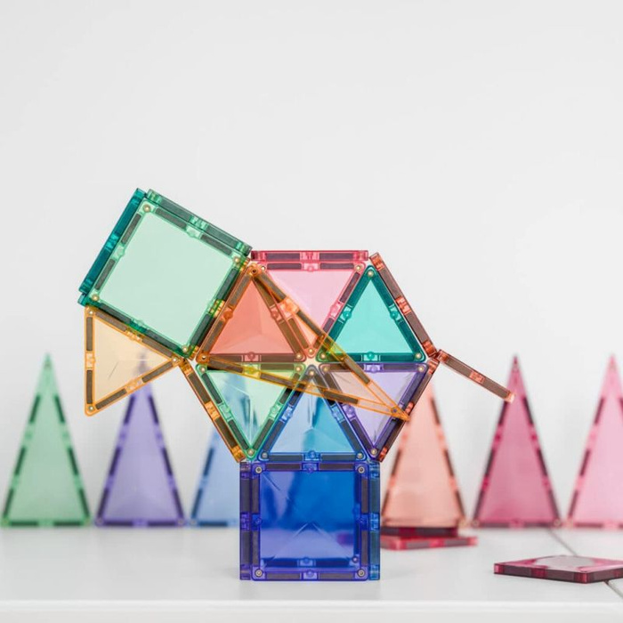 Klocki magnetyczne dla dzieci Pastel Mini Pack 32 el. Connetix