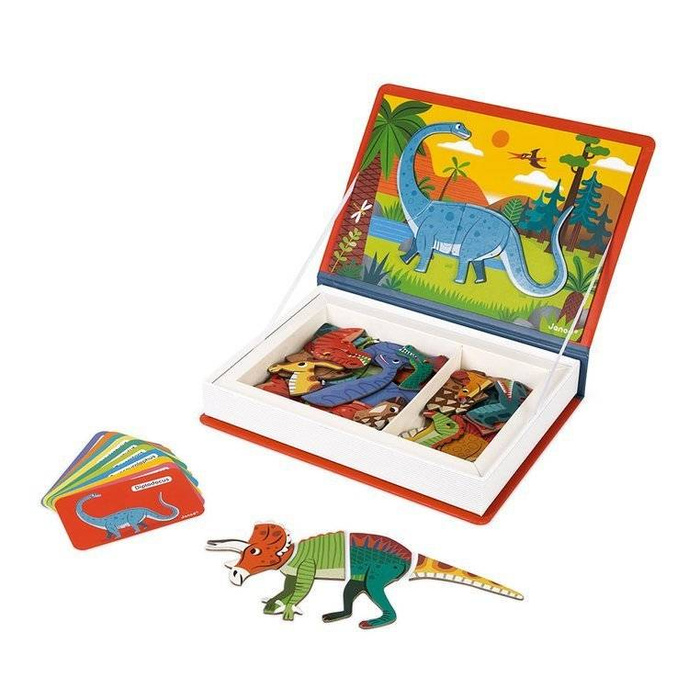 Magnetyczna układanka Dinozaury Magnetibook Janod