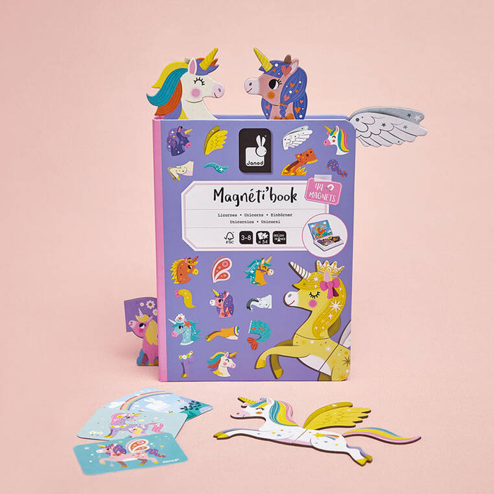 Układanka magnetyczna Jednorożce Magnetibook Janod