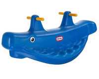 Little Tikes Niebieski Bujak z uchwytami i podnóżkiem Wieloryb na biegunach dla dzieci