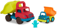 Zestaw 2 kolorowych ciężarówek wywrotek dla dzieci Grab-n-Go Truck Set B.Toys