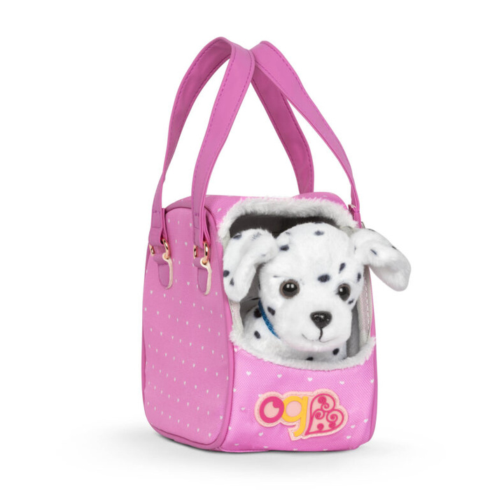 Piesek dalmatyńczyk w torebce Hop in Dog Carrier Our Generation
