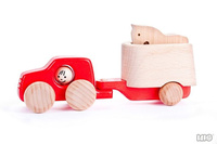 Drewniane Auto T z koniem