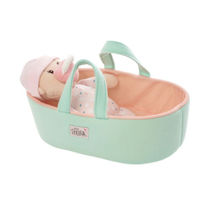 Zestaw dla dzieci lalka Peach i przenośne łóżeczko Love Stella Manhattan Toy