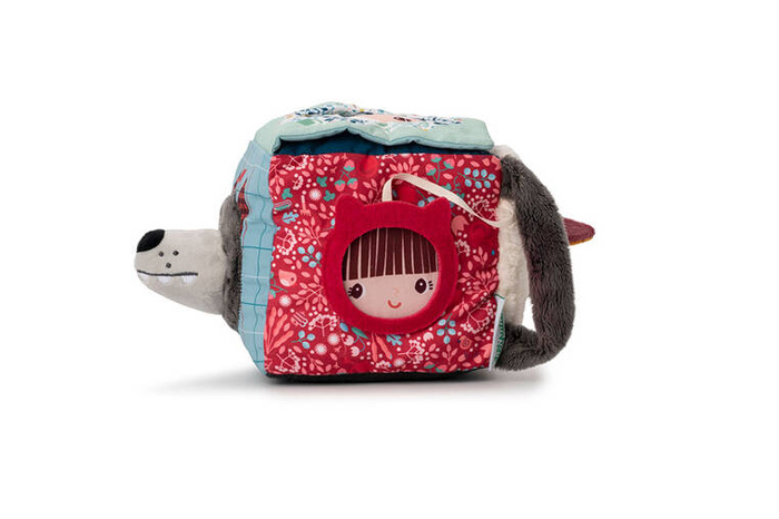 Wielofunkcyjna kostka dźwiękowa angażująca zmysły Wilk Louis 9 m+ Lilliputiens