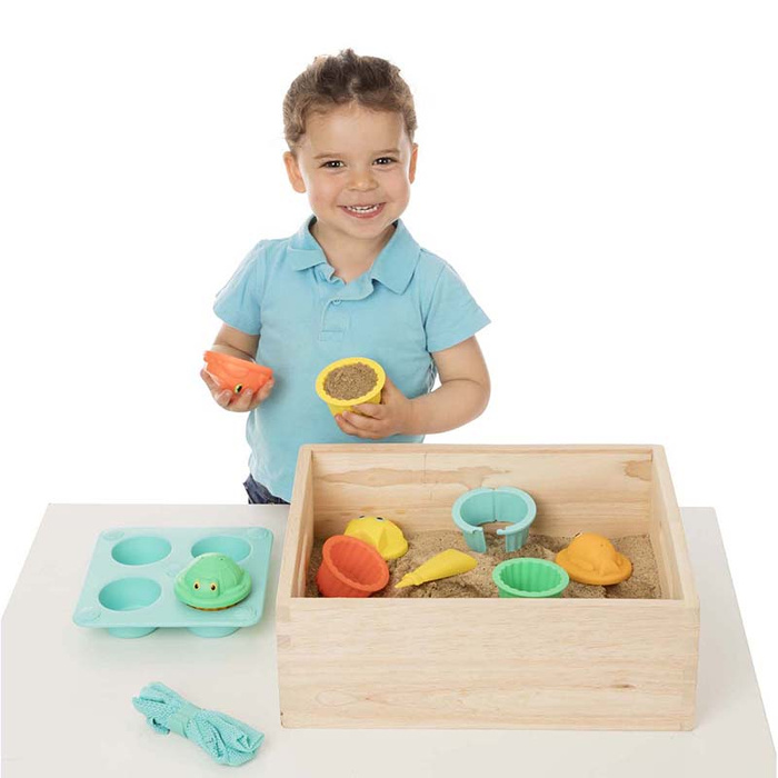 Foremki na plażę do piaskownicy formowanie babki muffinki Melissa and Doug