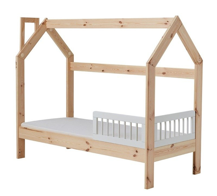 Pinio Łóżka Domki Barierka Classic 2 sztuki 160x70 naturalna