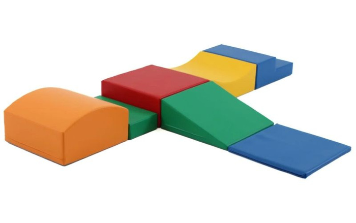 Duże klocki piankowe do wspinaczki i aktywnej zabawy dla dzieci zestaw wielokolorowy Little Crawler IGLU