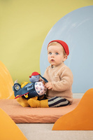 Lilliputiens Piesek Jules Przytulanka aktywizująca Samolot Zabawka sensoryczna i edukacyjna