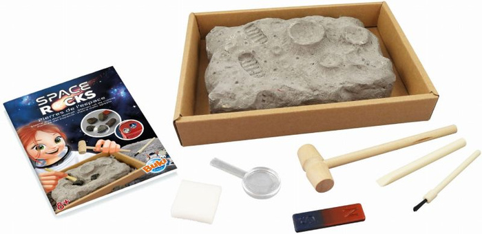 Nauka i zabawa dla dzieci Mały archeolog Kosmiczne skały Buki