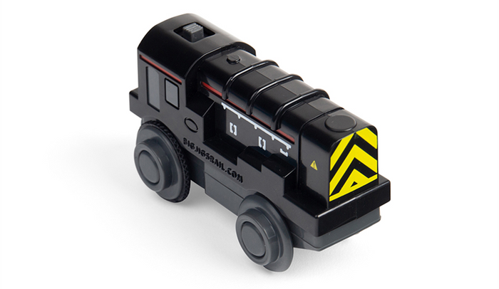 Lokomotywa z napędem spalinowa na baterie do kolejki Diesel Shunter Bigjigs Rail 