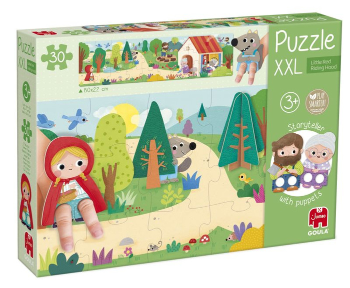 Wielkie puzzle XXL Czerwony kapturek Goula