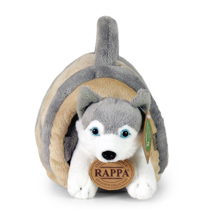 Pluszak dla dzieci piesek Husky 13 cm w otwieranej torebce Rappa maskotki