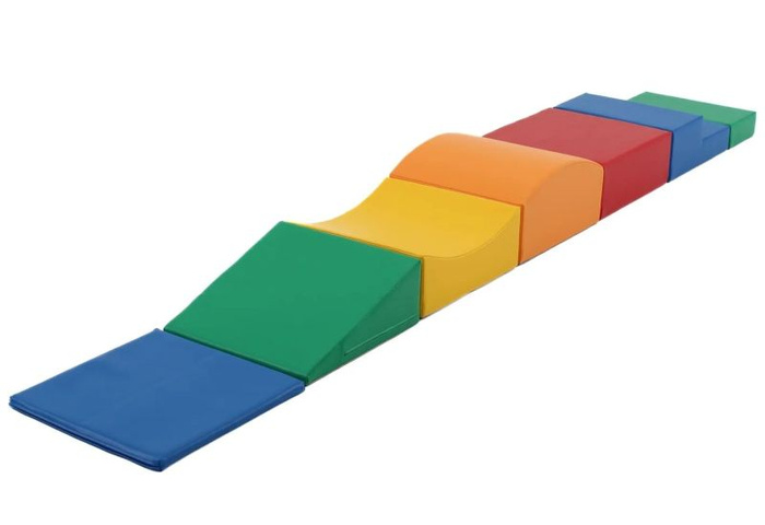 Duże klocki piankowe do wspinaczki i aktywnej zabawy dla dzieci zestaw wielokolorowy Little Crawler IGLU