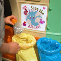 FEBER innowacyjny Domek ogrodowy Recycle Eco Segregacja odpadów Zielona Energia edukacyjna Zabawka dla dzieci