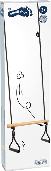 Trapezowa huśtawka ogrodowa dla dzieci z kołami do gimnastyki Black Line Small Foot