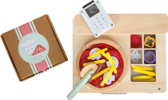 Drewniany zestaw kuchenny do robienia pizzy dla dzieci z piekarnikiem Small Foot
