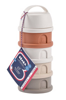 Pojemniki na mleko w proszku 4x110ml cotton white terracotta Beaba