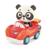 Zestaw 3 miękkich mini samochodzików sensorycznych światło i dźwięk Light Up Cars B.toys