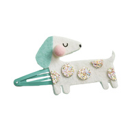 Zestaw kreatywny dla dzieci do tworzenia biżuterii brokatowe spinki do włosów Pieski i kotki Janod