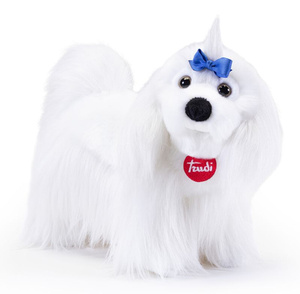 Pluszowy piesek Maskotka dla dzieci Maltańczyk M Trudi