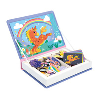 Układanka magnetyczna Jednorożce Magnetibook Janod