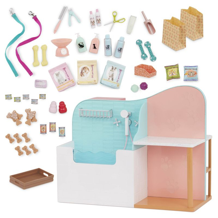 Salon pielęgnacji psów i kotów ze sklepem Groomer Happy Tails Care Center Our Generation