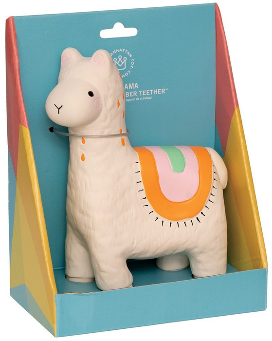 Gryzak dla niemowlaka owocowy gumowy Lili Lama Manhattan Toy